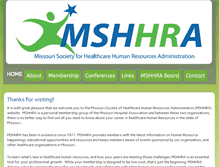 Tablet Screenshot of missouri-mshhra.org